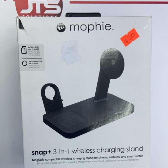 Snap 3-in-1 Wireless Charger Stand – Fast Charging Dock for iPhone/Watch/AirPods - Picture 1 of 2